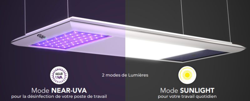 Plafonnier désinfectant